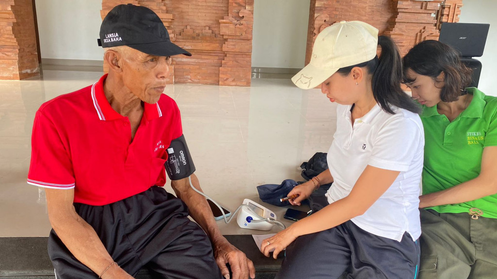 Posyandu Lansia di Br. Busana Kaja bulan Februari 2024